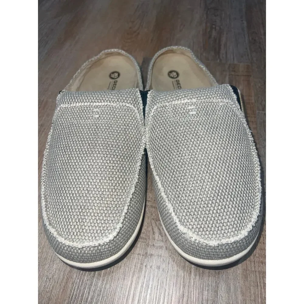 GECKO MAN Walk Hero Men’s Slip-On Loafers Gray Casual Comfort Shoes Size 11